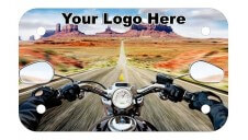 Full Color Motorcycle Poly-Ad Plate