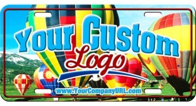 Dye Sublimated Embossed Aluminum Plates | bpFC Embossed Alumniumn License Plate