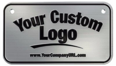 Embossed Aluminum Motorcycle Plates | bpEmbossed Aluminum Motorcycle Plate