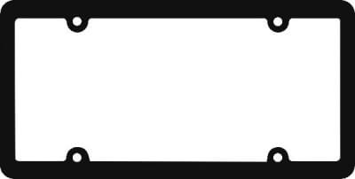 Blank Plastic License Plate Frames | Blank A
