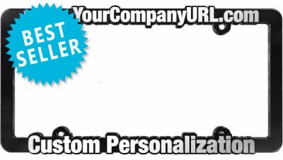 Chrome Raised Imprint License Plate Frame | 