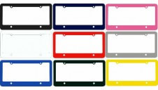 Silkscreen Plastic License Plate Frame | Color Options
