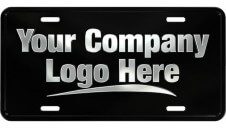 Raised Plastic Oval License Plates | Standard License Plate Style