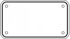 Embossed Aluminum Motorcycle Plates | Template