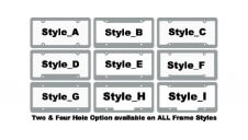 Chrome Plated License Plate Frame | Style Template