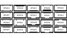 Chrome Raised Imprint License Plate Frame | Frames Styles
