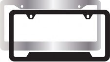Blank Non-Imprinted Metal License Plate Frames